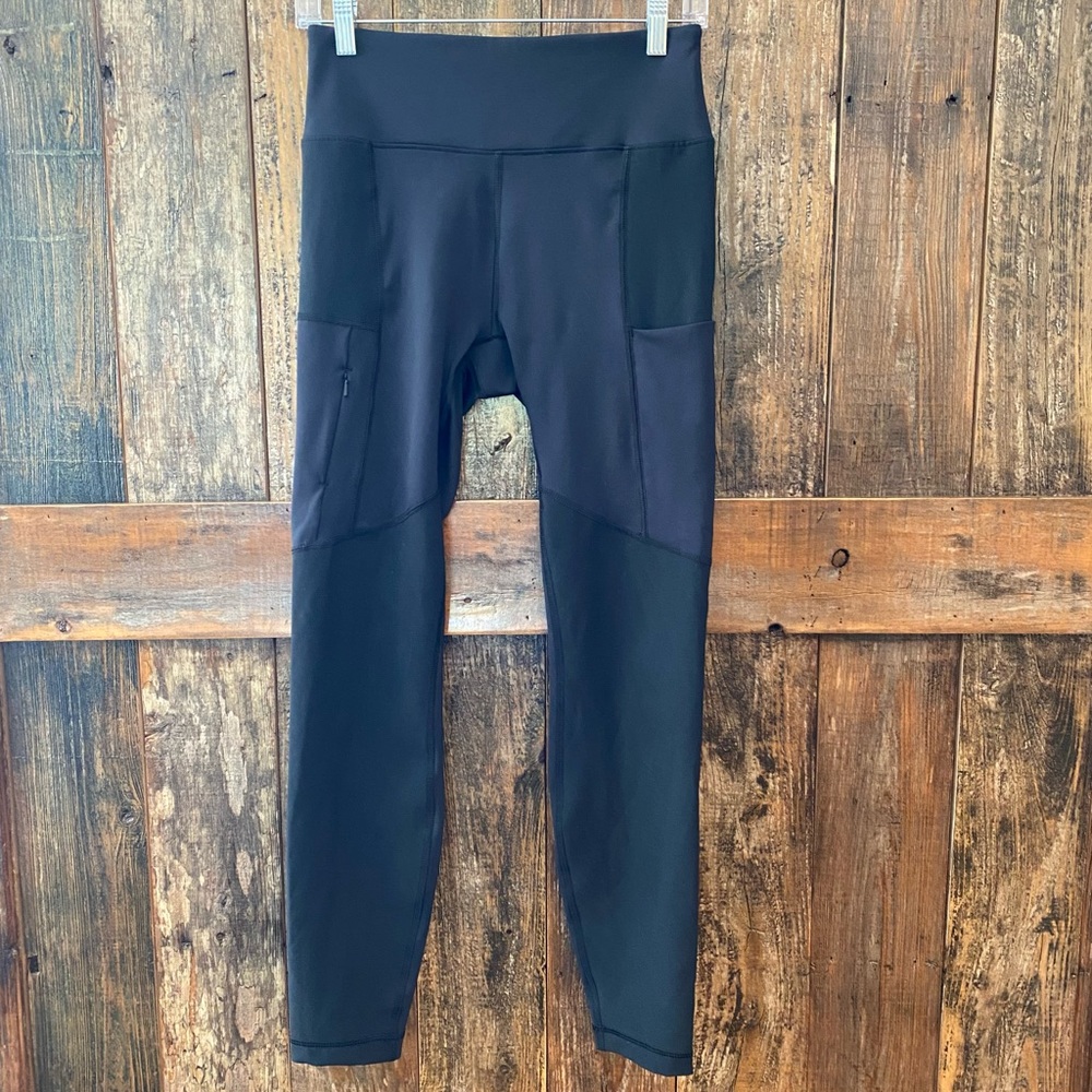 Columbia S Black Yoga Workout SidePocket Leggings